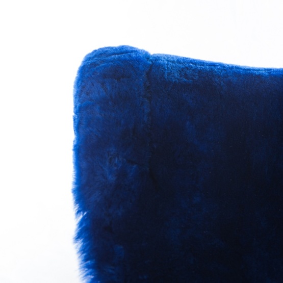 Lambskin half pad without back frame dark blue