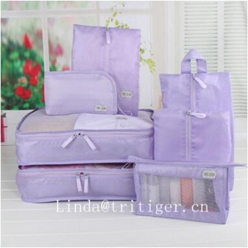 Elegant 7 in 1 Travel luggage organizer packbag bag set