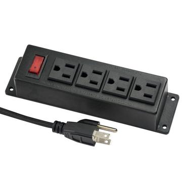 US 4-Outlets Power Unit With Switch Port