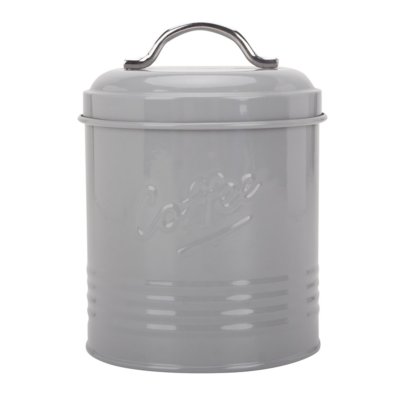 Embossed Metal Kitchen Canister