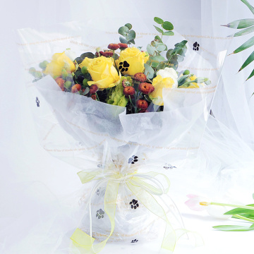 Waterproof transparent flower cellophane wrapping paper
