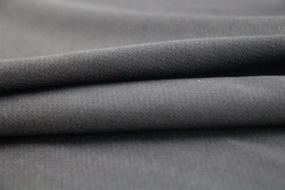 Polyester and Cotton Black Flame Retardant Knitting Fabric