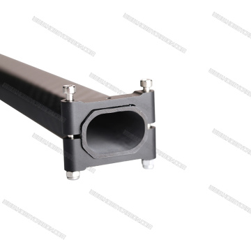 30X30mm Horizontal Octagon Black carbon fiber Tube Clamp