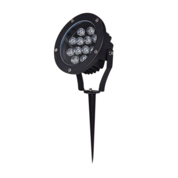 Dimmable Aluminum Black 12W CREE LED Spike LightofDimmable Aluminum Black  CREE LED Spike Light 12W