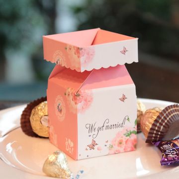 Luxury Ivory Board Wedding Candy Box