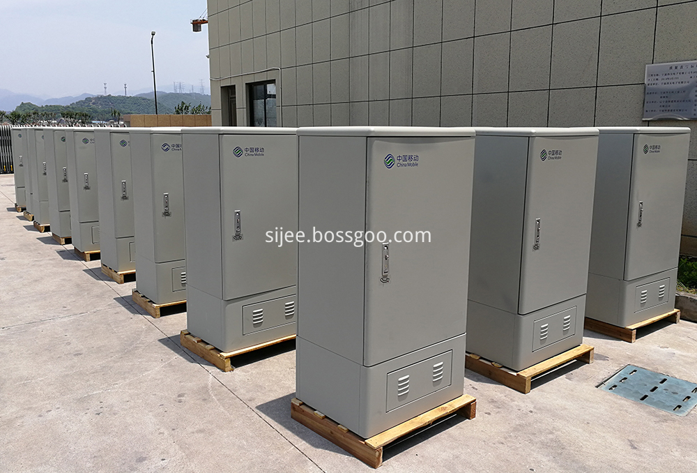 Fiber Optical Cross Connect Cabinets in workshop