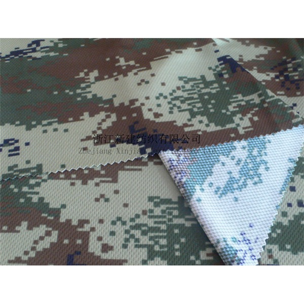 Knitting Camouflage Polyester Fabric for T-shirt