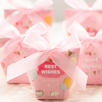 Baby shower paper candy box