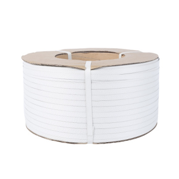 white polypropylene plastic strap tape