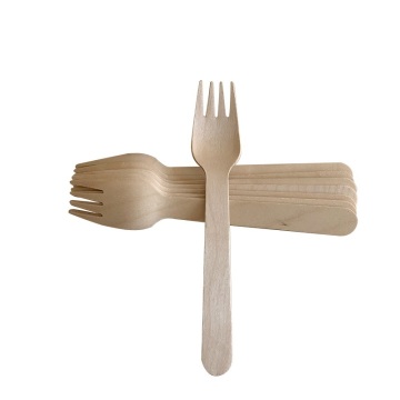 Disposable flatware set wooden fork tableware