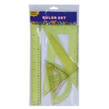 Yellow Plastic Ruler Set