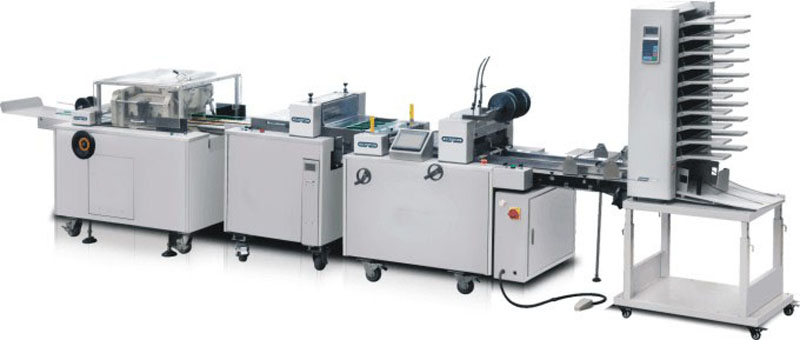 ZXDZ series paper binding and folding line with front and double side cutting