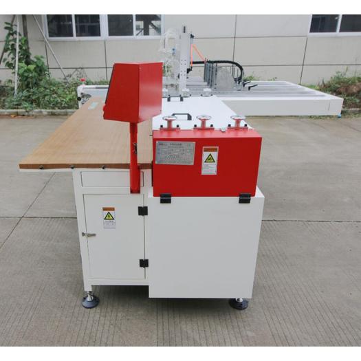 Double work position case making machine