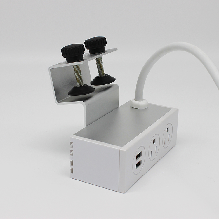 2 Sockets Surface Power Outlet with USB Ports