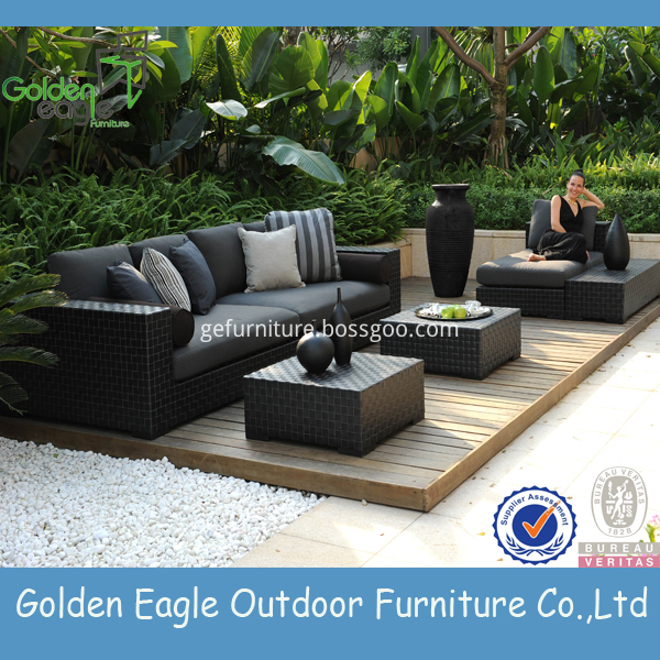 aluminium tube rattan leisure furniture