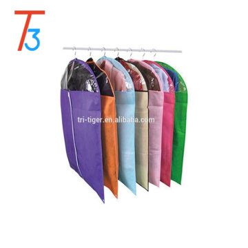 Non-woven Hanging Fabric Garment Cover Bag with clear window