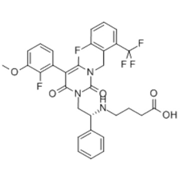 Butanoic acid,4-[[(1R)-2-[5-(2-fluoro-3-methoxyphenyl)-3-[[2-fluoro-6-(trifluoromethyl)phenyl]methyl]-3,6-dihydro-4-methyl-2,6-dioxo-1(2H)-p CAS 834153-87-6