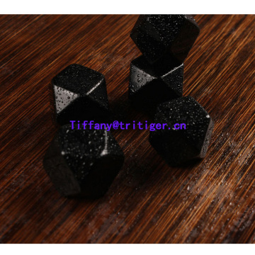 Wholesale 20mm Whisky stones Obsidian cube rocks black whisky stones