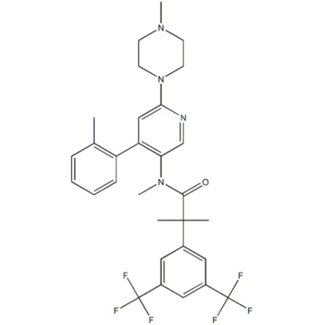 2-[3,5-bis(trifluoromethyl)phenyl]-N,2-dimethyl-N-[4-(2-methylphenyl)-6-(4-methylpiperazin-1-yl)pyridin-3-yl]propanamide CAS 290297-26-6