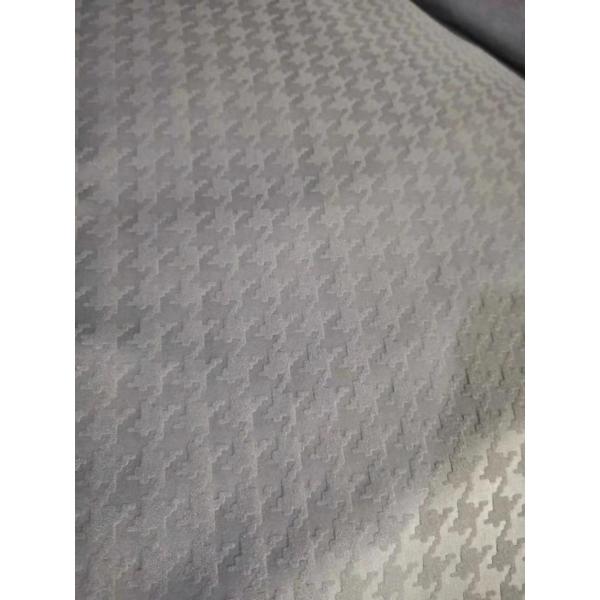 polyester blue emboss fabric
