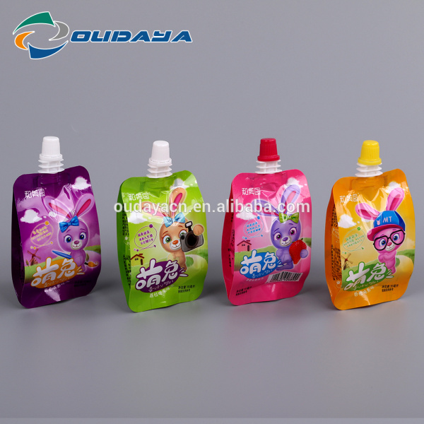 95ML Liquid Fruity Jelly Pouch Bag With Spout