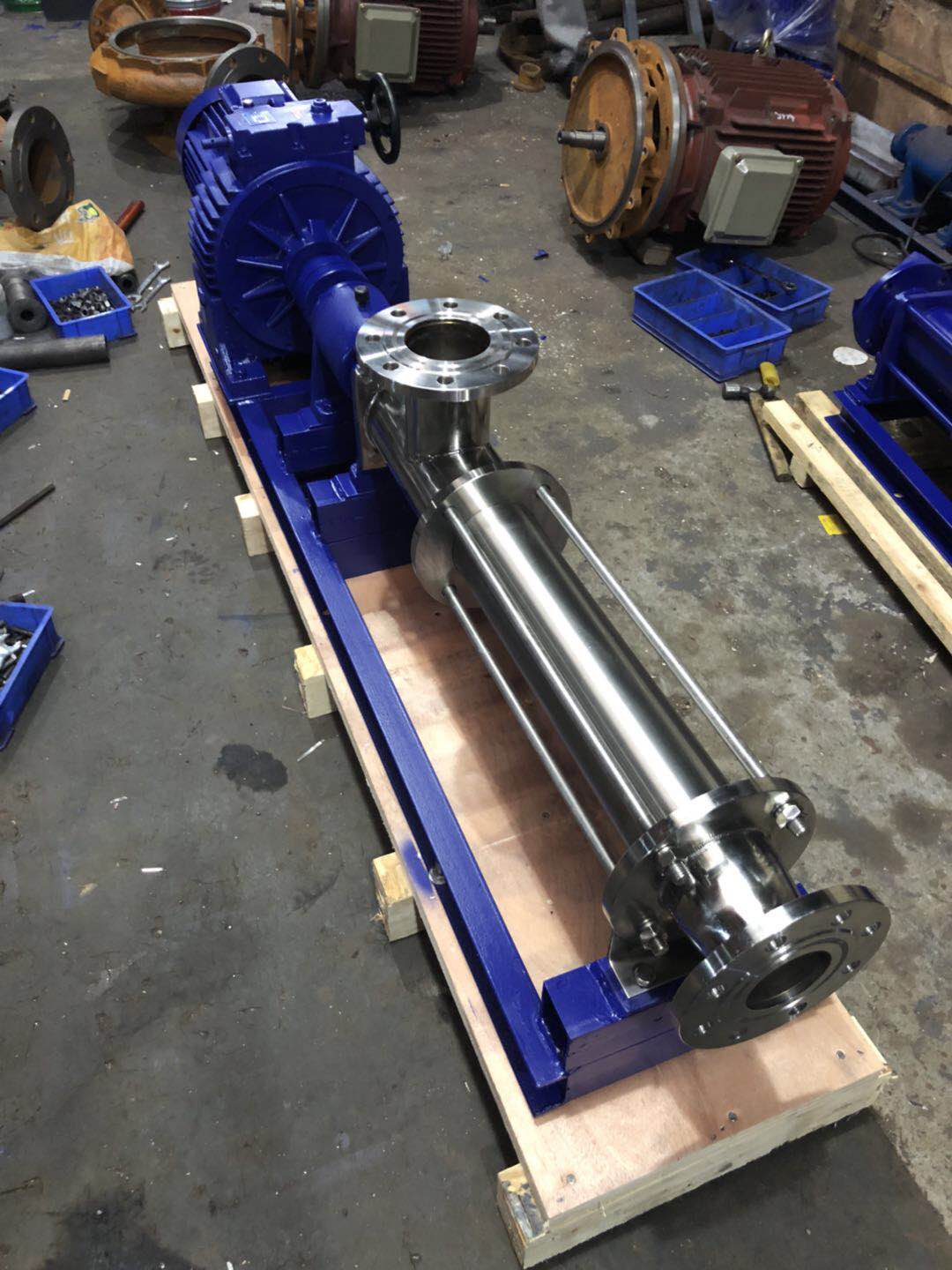 GF stainless steel sanitary grade single screw pump 4