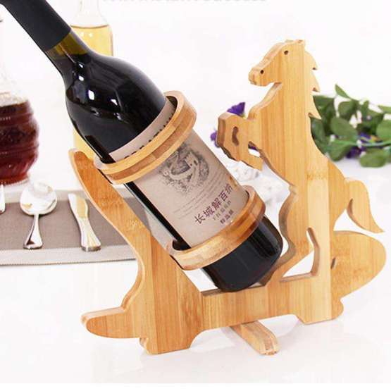 Eco -Frieddly Bamboo Wine Holder