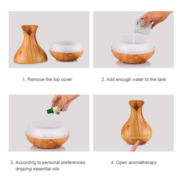 Spray Mist Wood Diffuser Essential Oil Humidifier