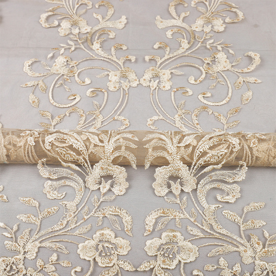 mx422 embroidery lace fabrics