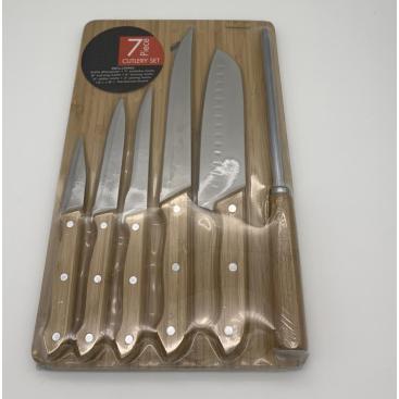 7pcs Kitchen Knife Board Set