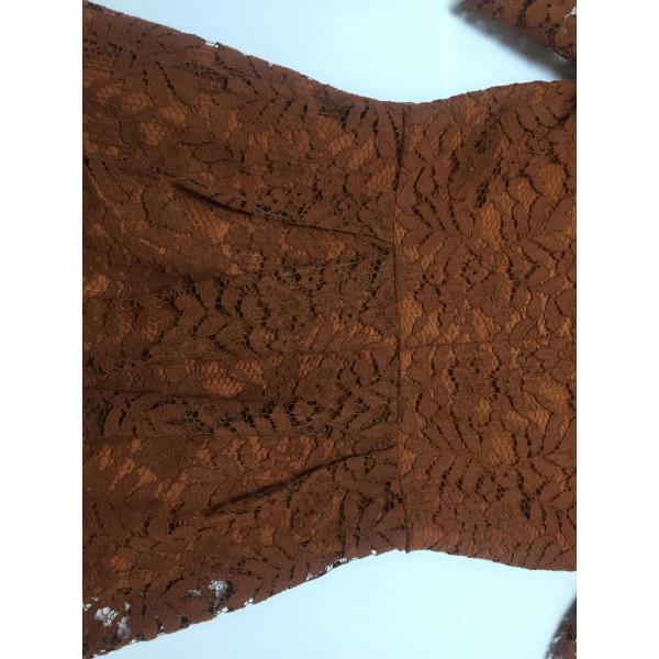 lace dress in color caramel