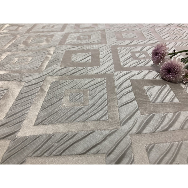 2018 Popular Classic Grey New Design Jacquard Table Cloth