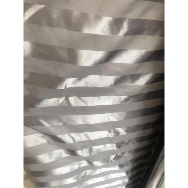 100% polyester satin stripe jacquard dobby fabric
