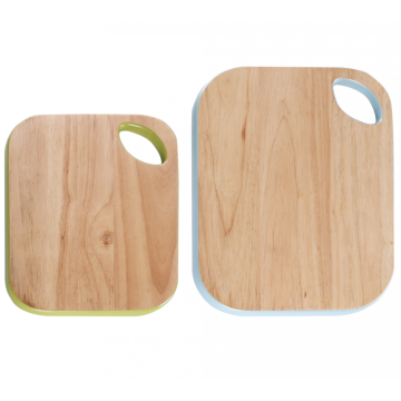Rectangle wood cutting board with portable hole