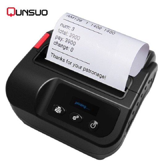 Thermal 80 mm Bluetooth mobile receipt label printer