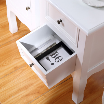 Modern Bedroom Furniture End Table White Wooden Night Stand with 2 Drawers