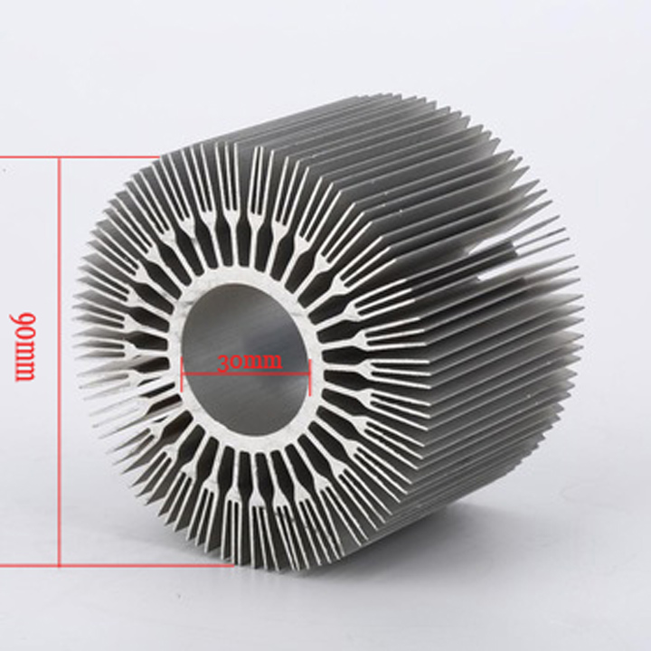 Aluminum Circular Cylindrical Round Heat Sink 