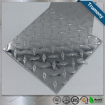 Aluminium Checkered Plate Embossed Five Bar Tread Sheet