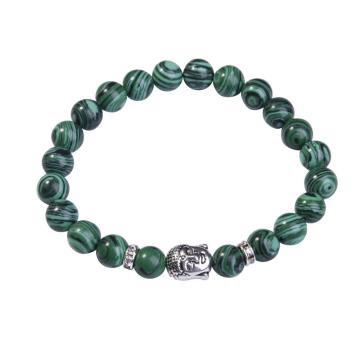 Malachite 8MM Gemstone Buddhism Prayer Beads Bracelets