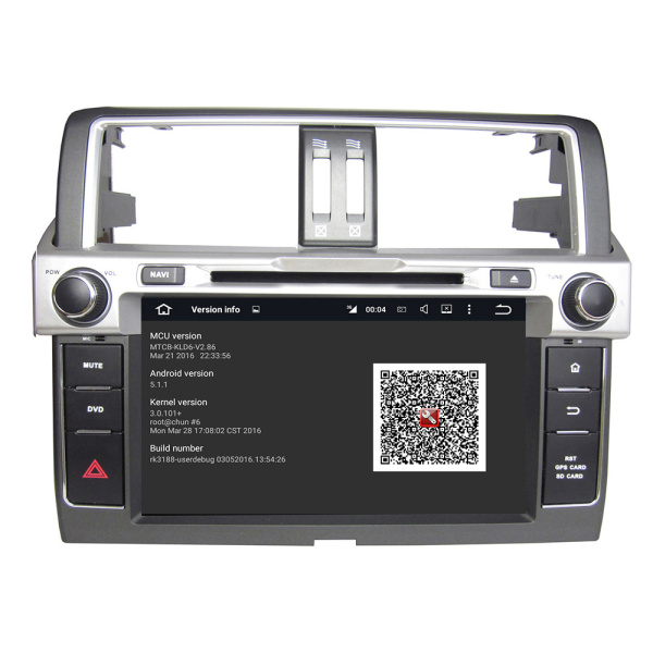 car stereo with dvd player for PRADO 2014