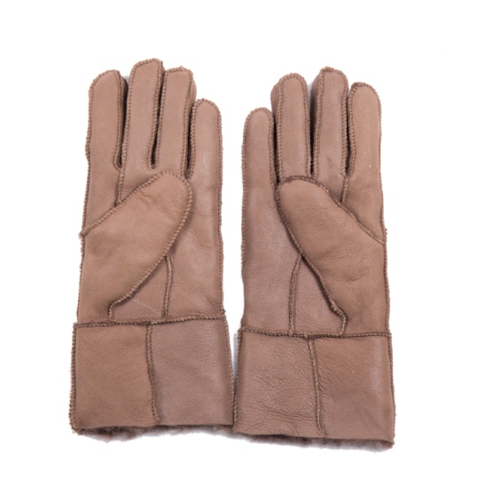 Warm Sheepskin Out Sewing Gloves