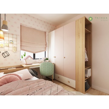 Customized Kid's Bedroom Pink and Light Green
