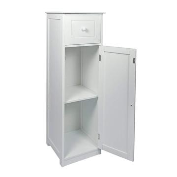 Single Door Drawer Cupboard MDF Small White Wooden Bathroom Storage Cabinet
Single Door Drawer Cupboard MDF