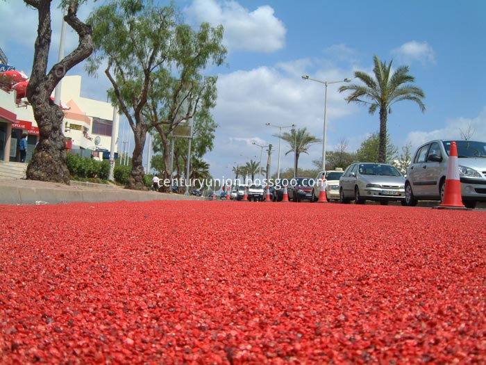 Permeable pavement material construction