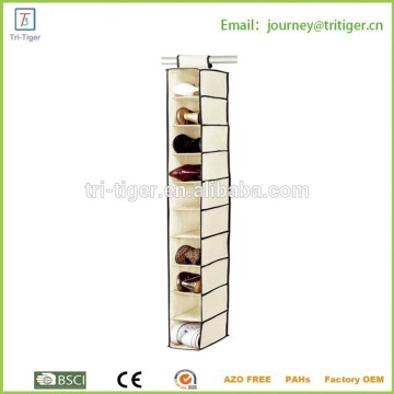 Hot selling Hanging shoe Organizer with 10 Compartments