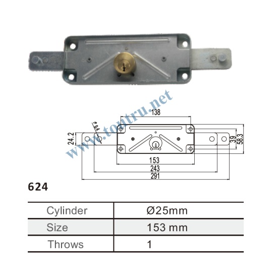 624 roller shutter garage door lock