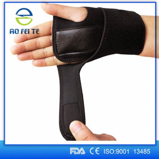 Leather silicone wrist brace custom strap support