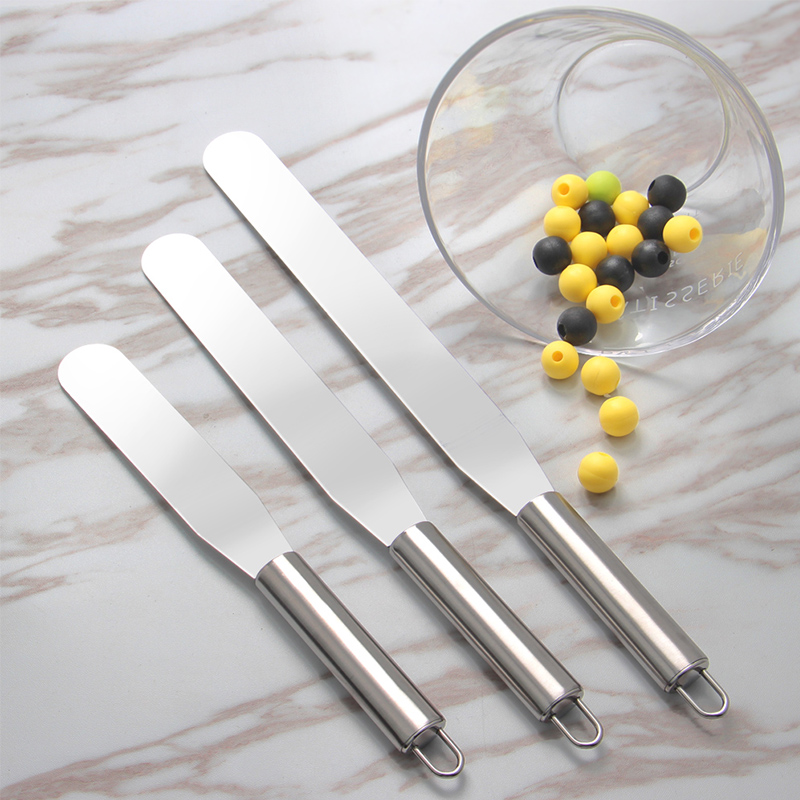 3pcs Stainless steel Cake Decorating icing spatula set