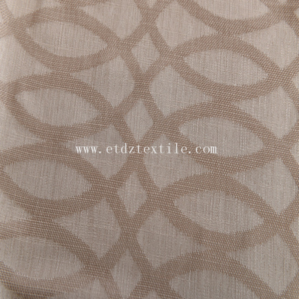 Polyester Jacquard Linen Touching Curtain