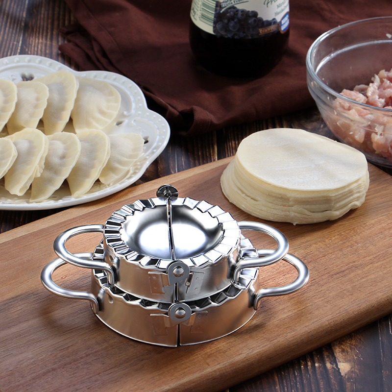 food grade 18/8 stainless steel manual dumpling press mould dumpling maker